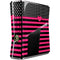 Polka Dots and Stripes Heart in Pink Xbox 360 Slim (2010) Skin